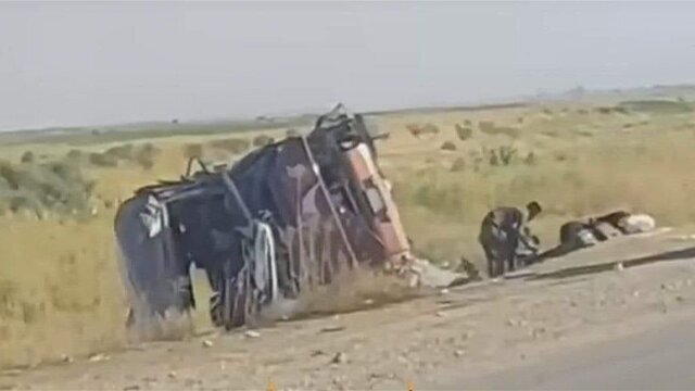 اتوبوس زادران ایرانی دچار سانحه شد!